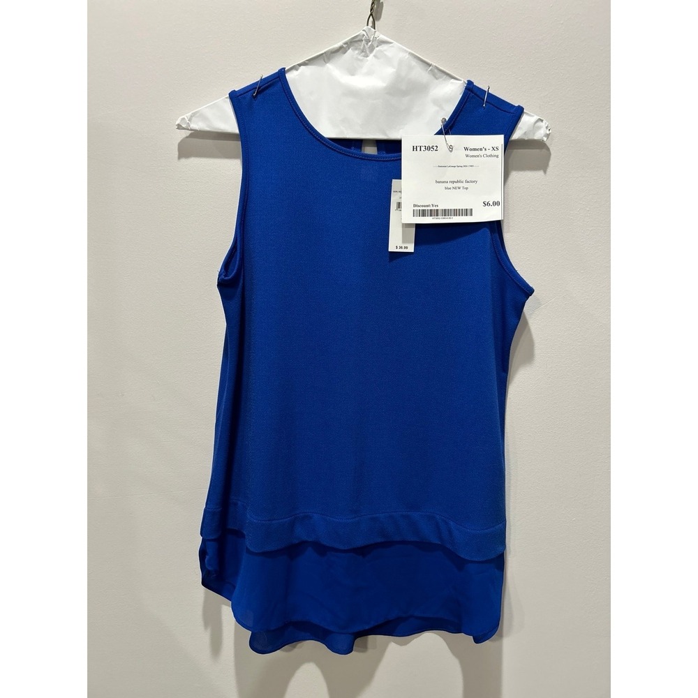 Banana Republic Factory NEW Blue Women's Top XS